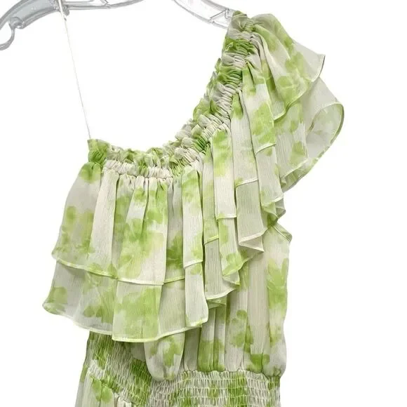 ebay mint green dress Misa Los Angeles Green Patterned Halter Maxi Dress Size M – Mine & Yours main image 0